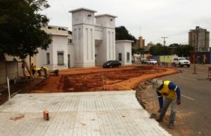 Nueva plazoleta del Estadio «Alejandro Borges» empieza a tomar forma con un diseño moderno